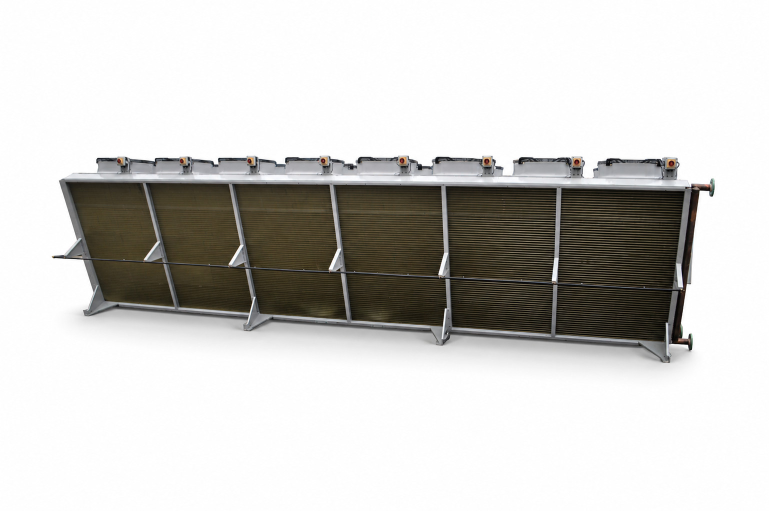 Bespoke HC Coils adiabatic V-coil cooler bank with multiple EC axial fans
