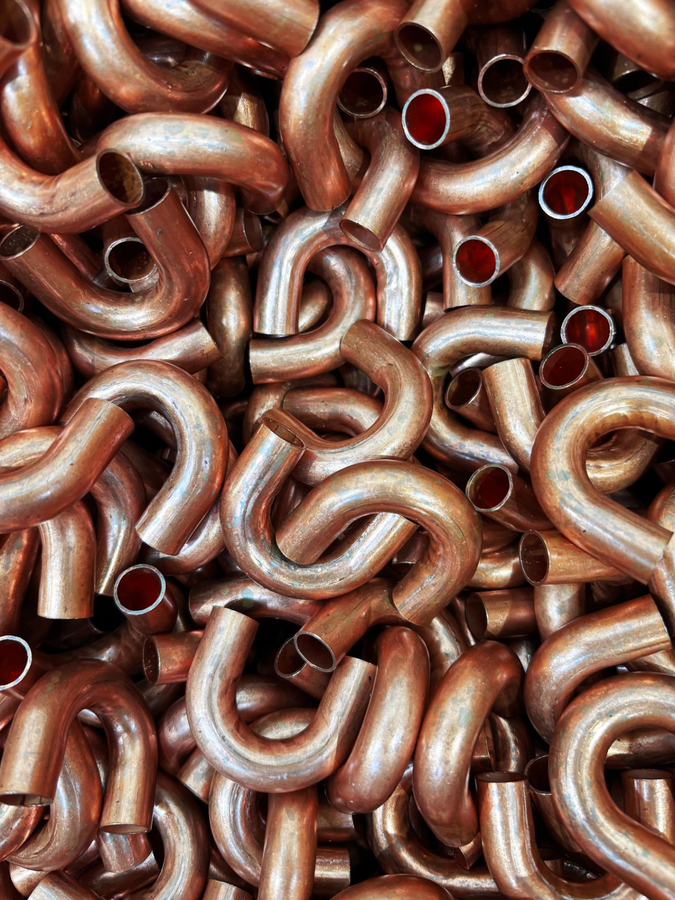 Copper heat exchange coil tubing manufactured at the HC Coils Fareham facility