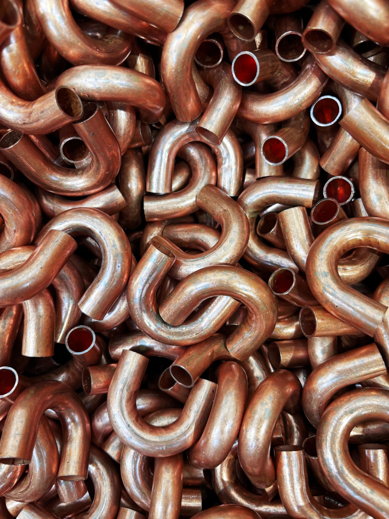Copper heat exchange coil tubing manufactured at the HC Coils Fareham facility