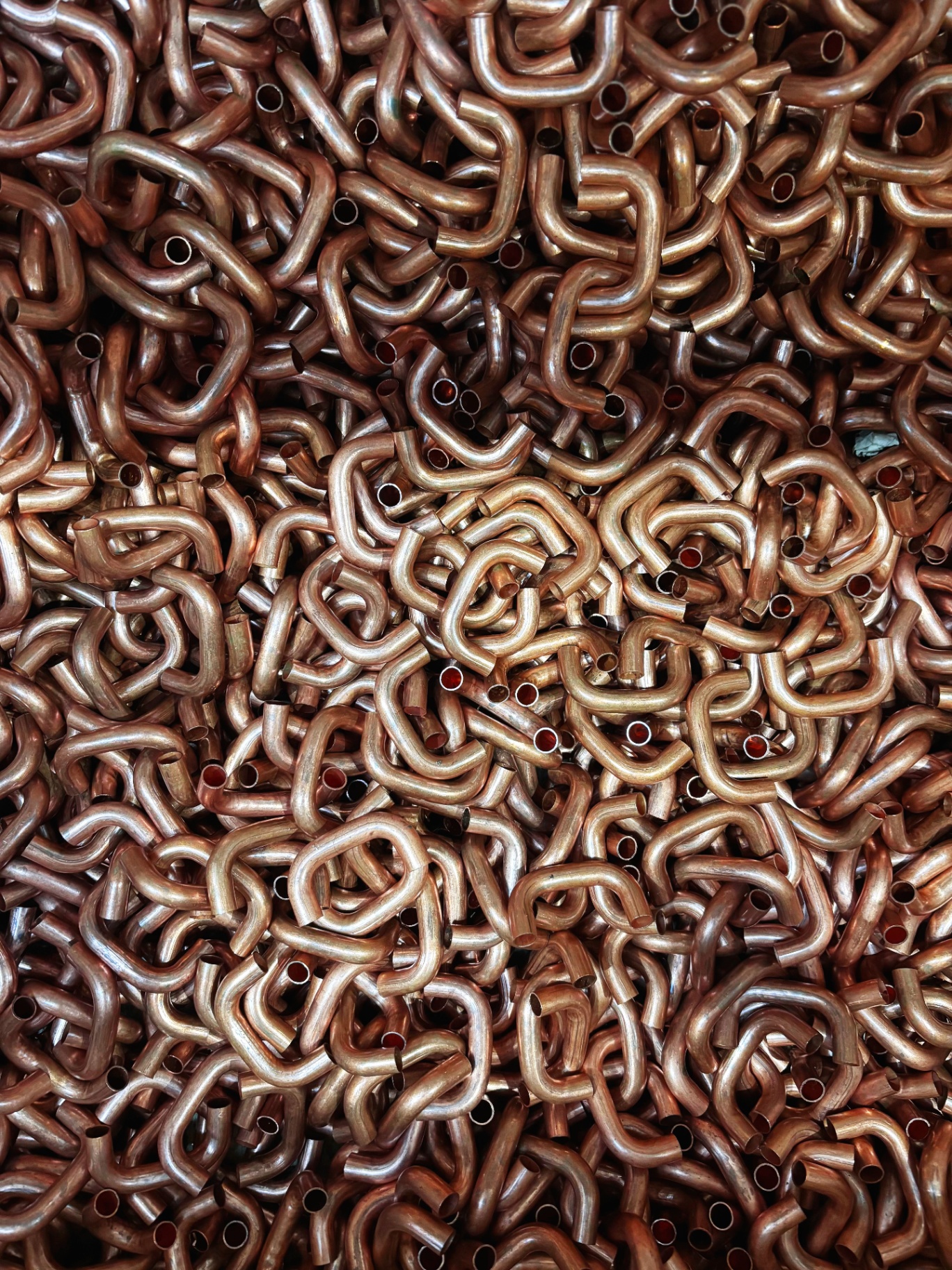 Batch of copper return bends prepared for HC Coils heat exchanger production